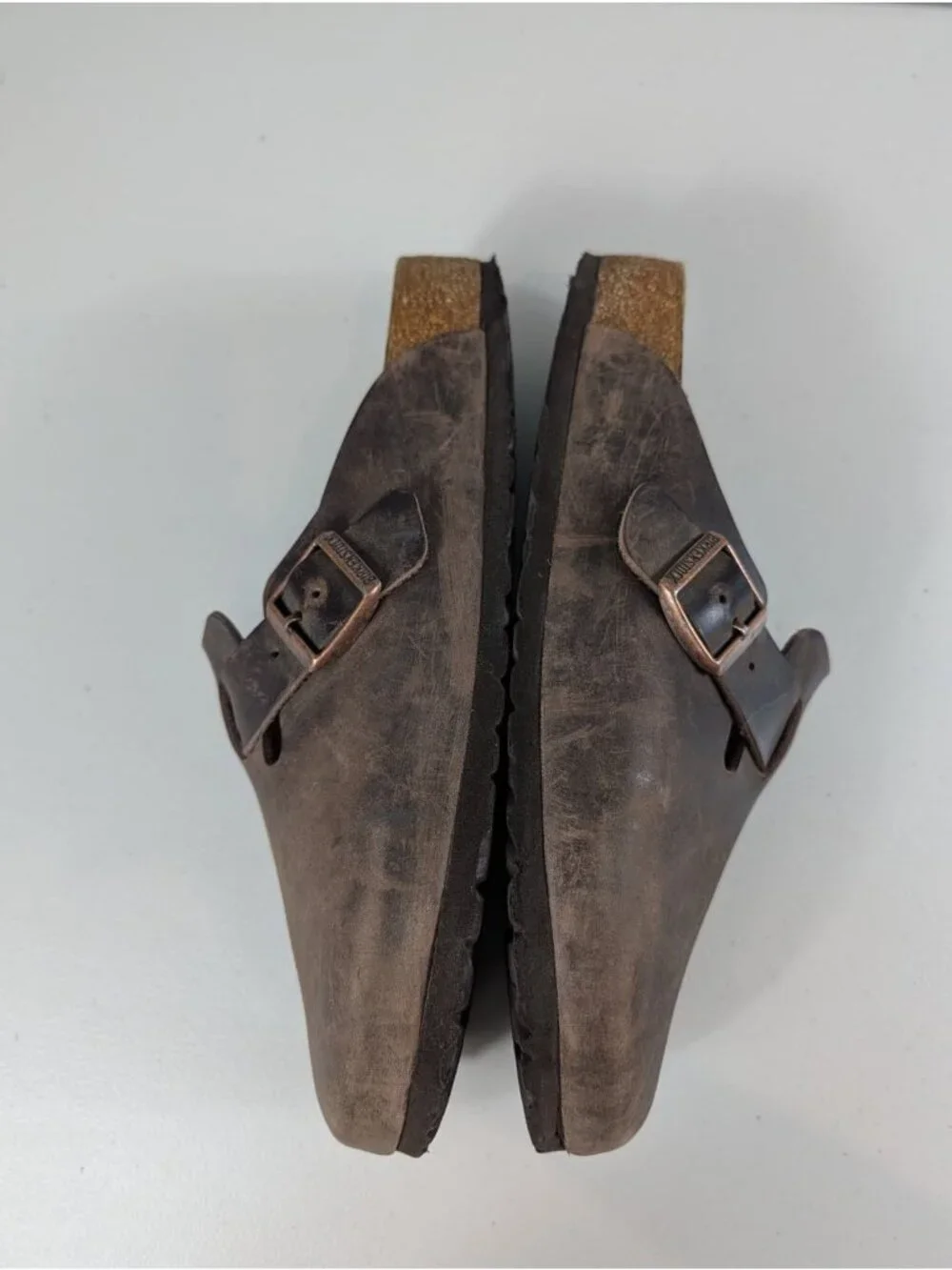 Birkenstock Boston Oiled leather clogs in brown men's size 9 women's size 11